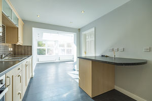 Kitchen in to orangery- click for photo gallery